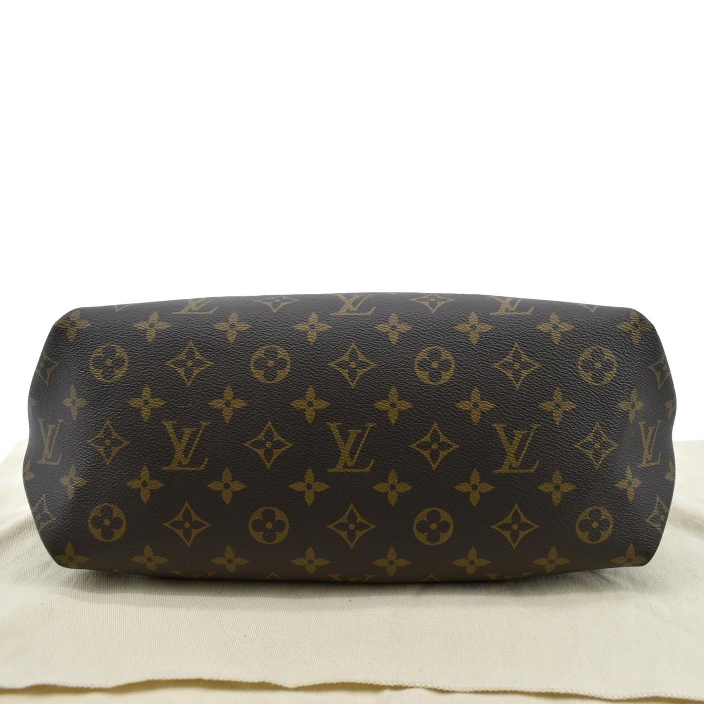 LOUIS VUITTON Flower Zipped MM Monogram Canvas Tote Bag Noir