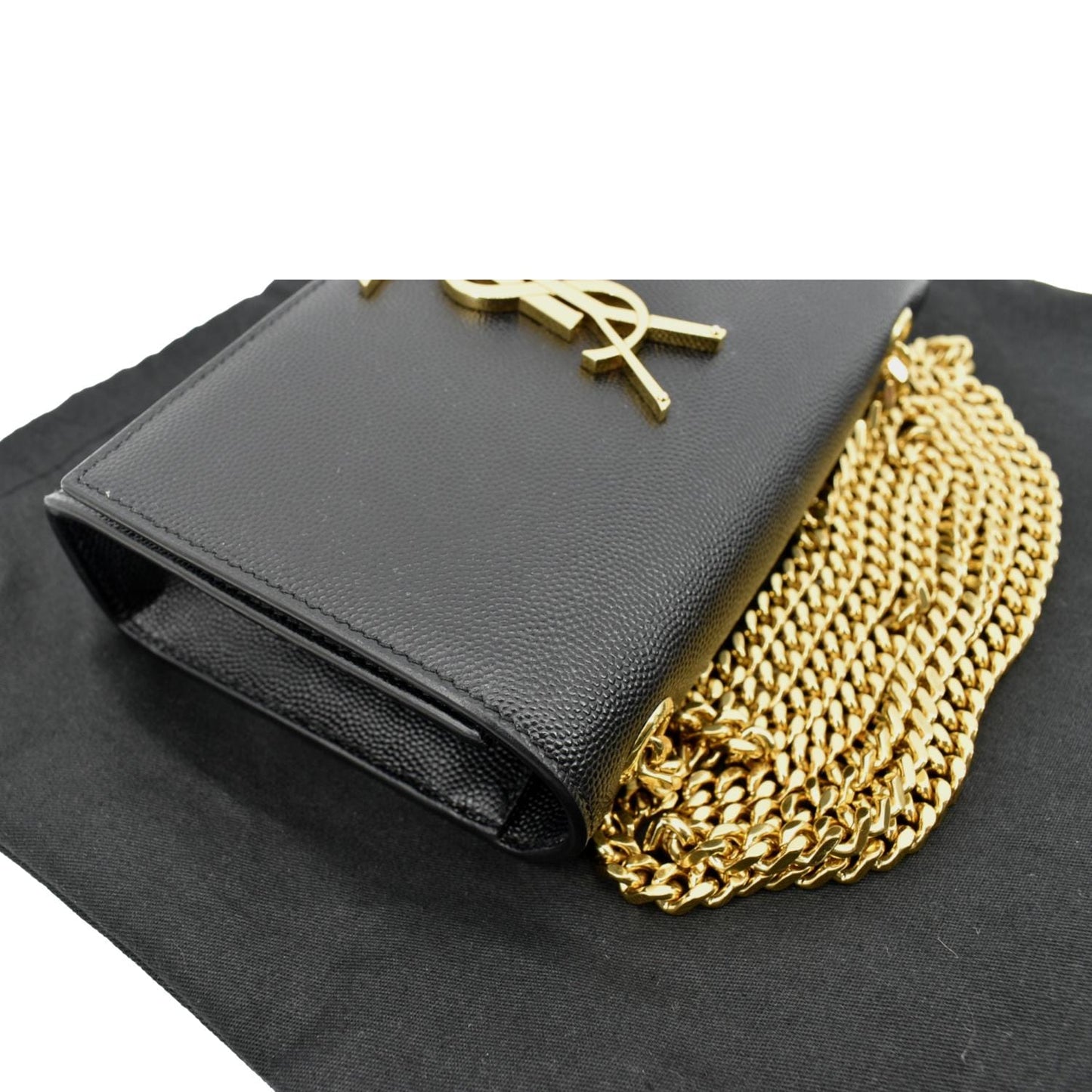 YVES SAINT LAURENT Kate Leather Shoulder Bag Black