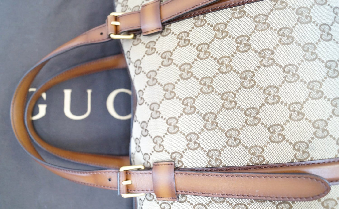 GUCCI Lady Web Original GG Canvas Boston Bag 381044