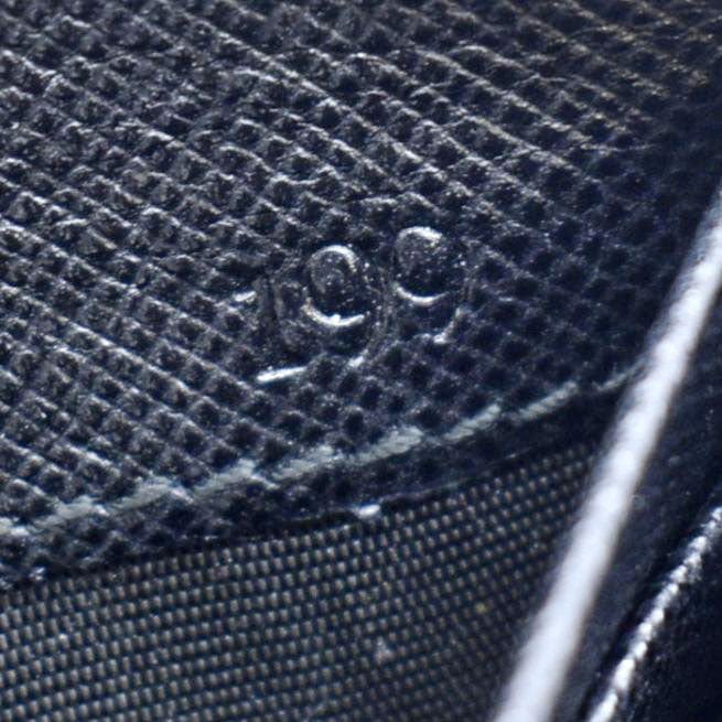 PRADA Zip Around Leather & Nylon Wallet Black