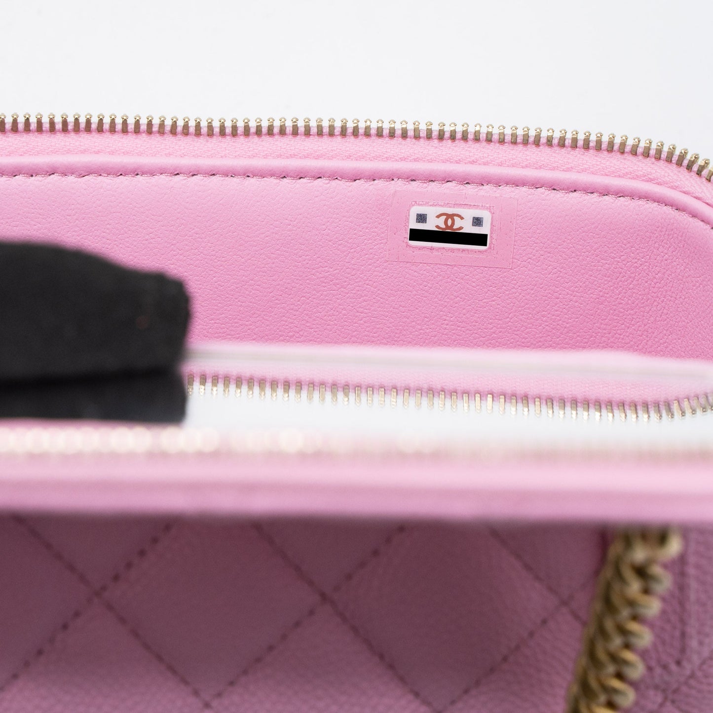 Chanel 23P Coco Love Long Vanity with Chain Caviar Pink (Microchip)