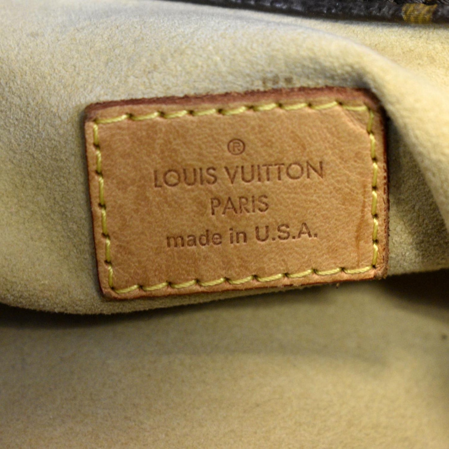 LOUIS VUITTON Artsy MM Monogram Canvas Shoulder Bag Brown