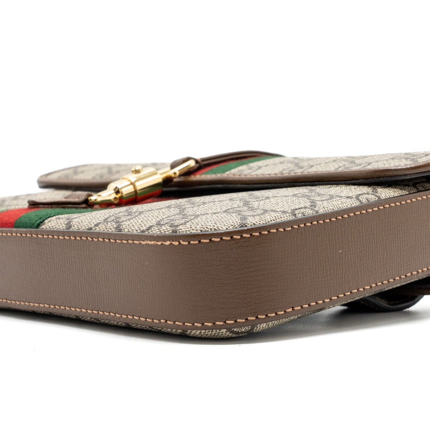 Gucci flap belt bag GG supreme canvas