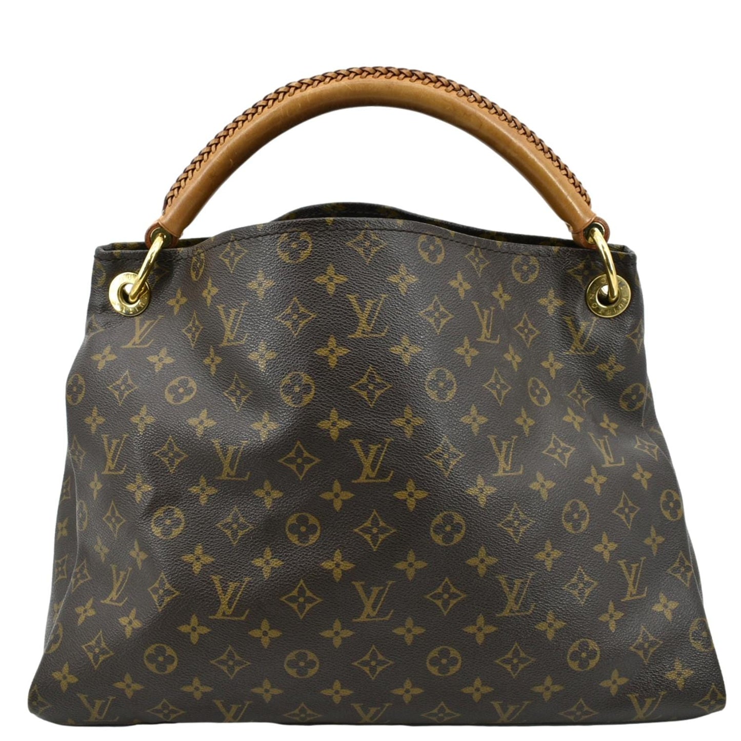 LOUIS VUITTON Artsy MM Monogram Canvas Shoulder Bag Brown