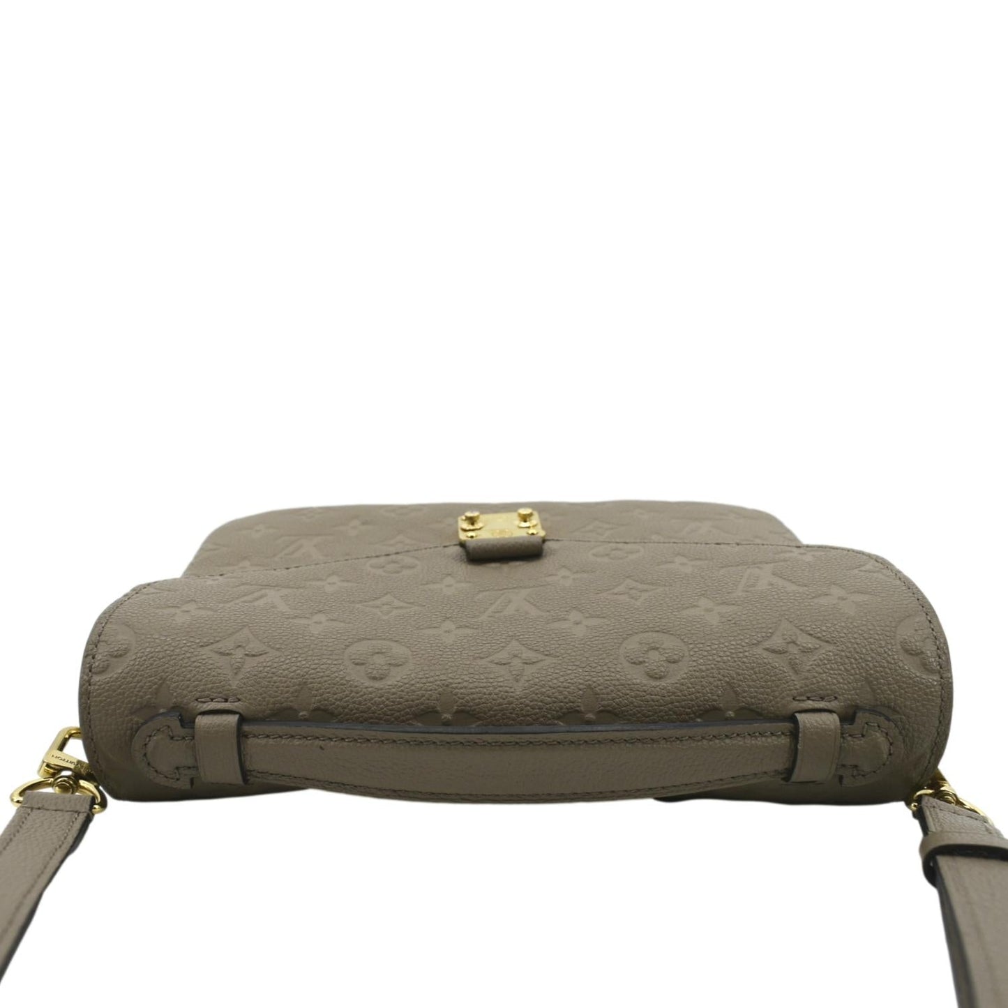 LOUIS VUITTON Metis Pochette Empreinte Leather Crossbody Bag Tourterelle