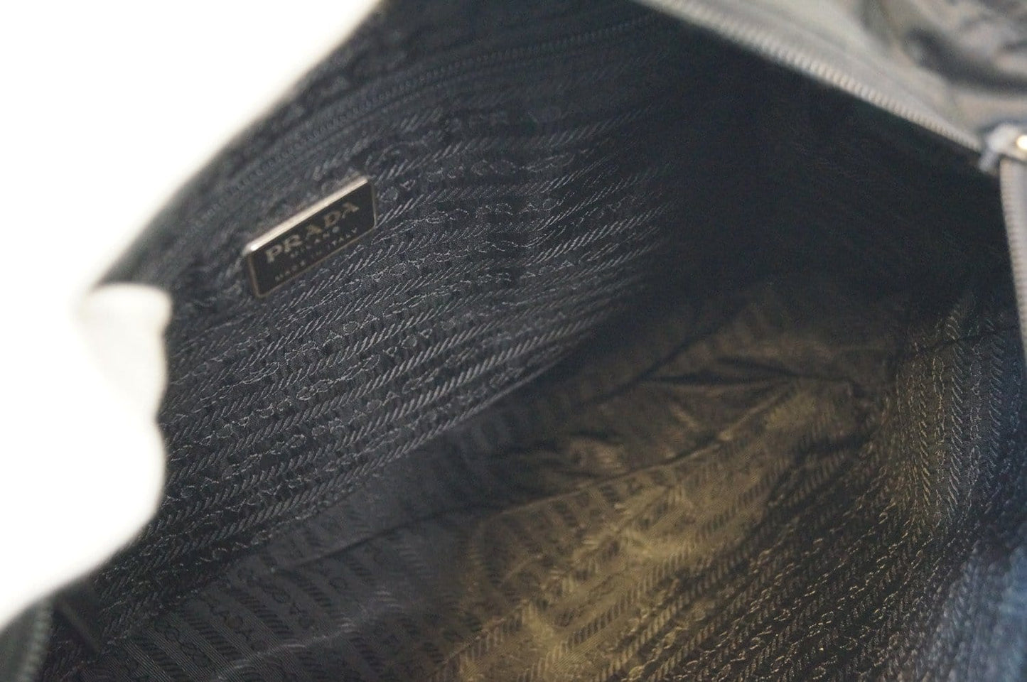 Prada Nylon Black Tote Shoulder Bag Vintage
