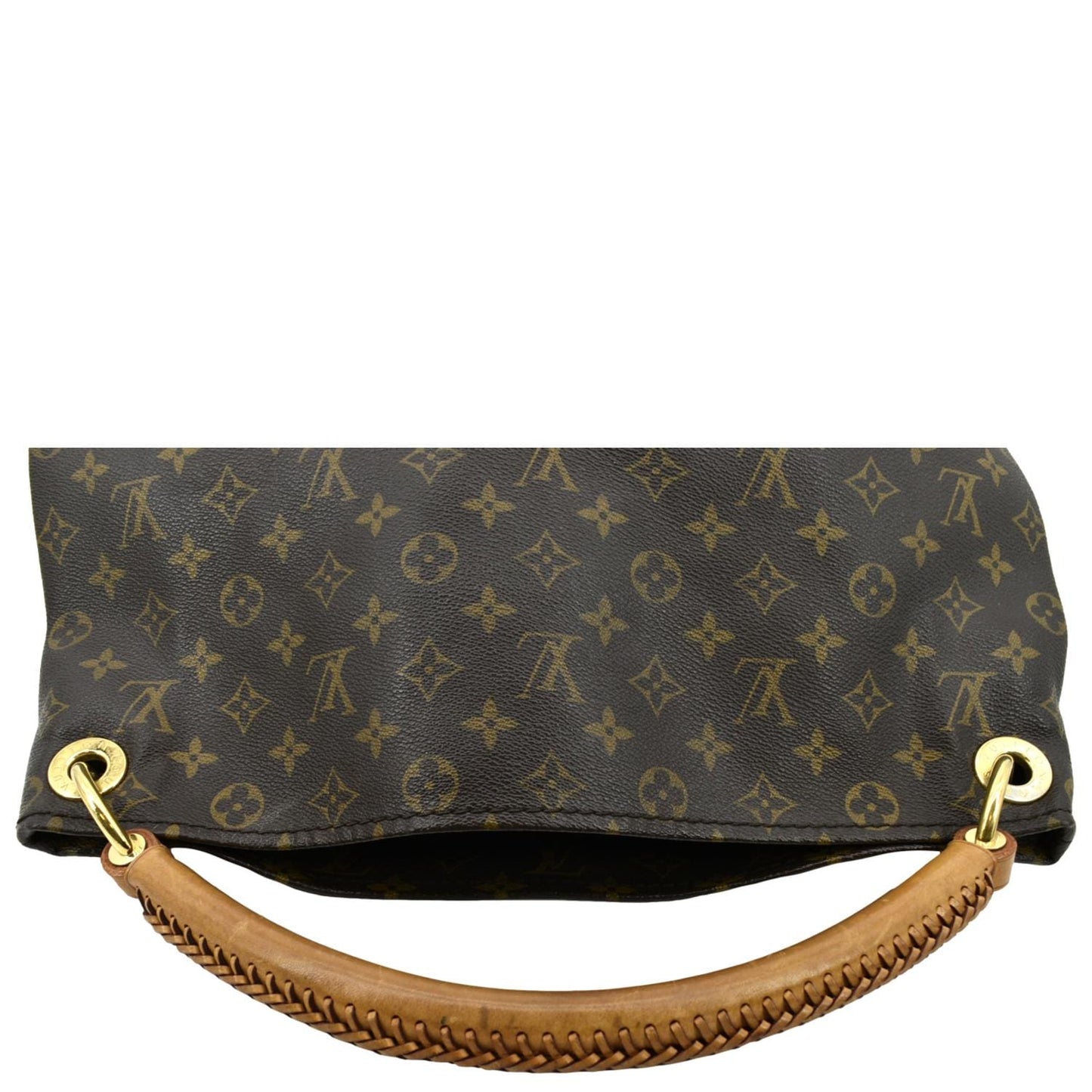 LOUIS VUITTON Artsy MM Monogram Canvas Shoulder Bag Brown