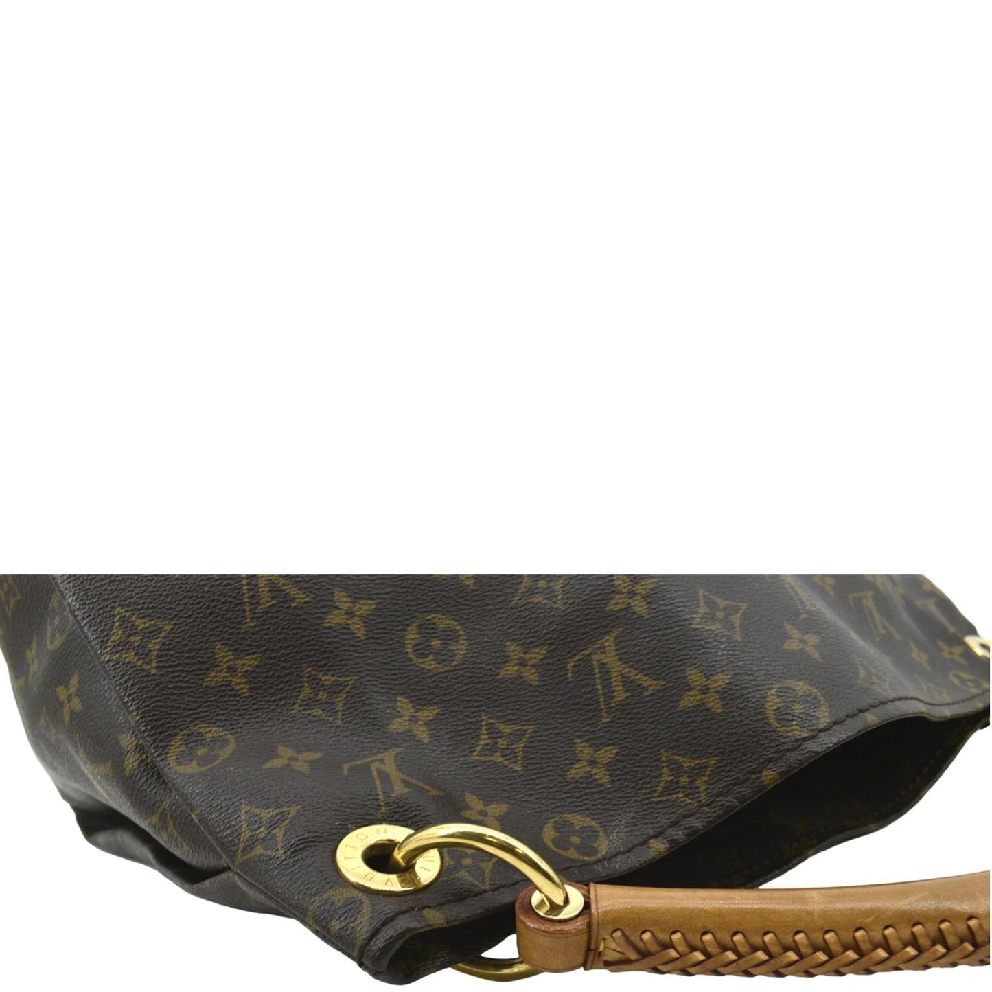 LOUIS VUITTON Artsy MM Monogram Canvas Shoulder Bag Brown