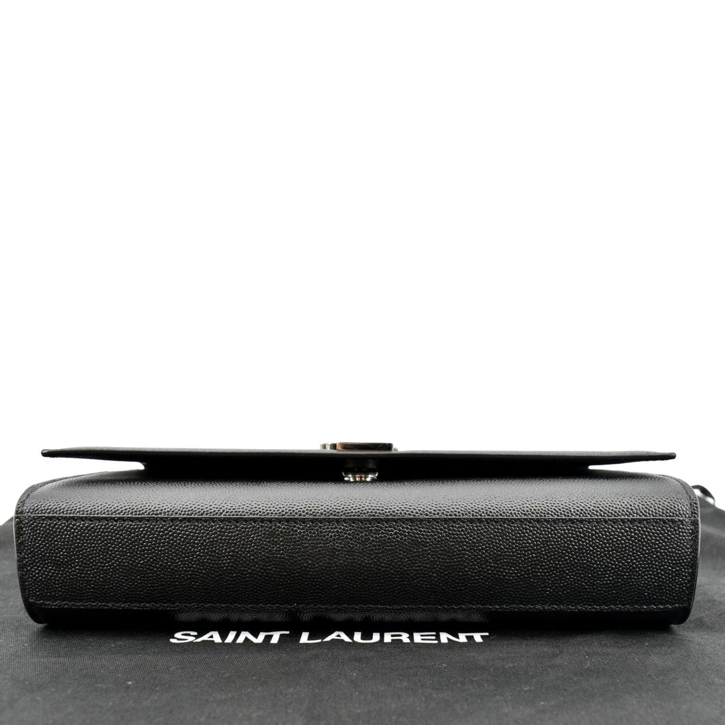 YVES SAINT LAURENT Kate Medium Grain De Poudre Leather Crossbody Bag Black