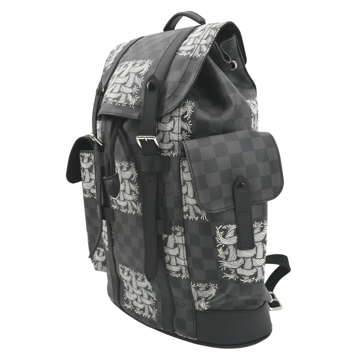 LOUIS VUITTON Christopher Nemeth Damier Graphite Backpack Bag Black