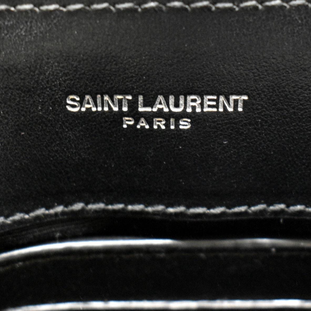 YVES SAINT LAURENT Loulou Small Matelasse Leather Chain Shoulder Bag Black