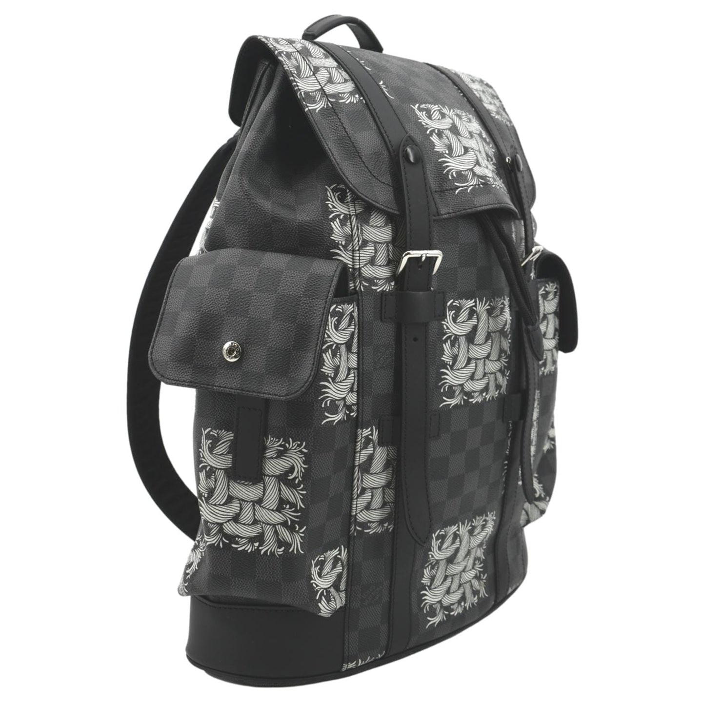 LOUIS VUITTON Christopher Nemeth Damier Graphite Backpack Bag Black