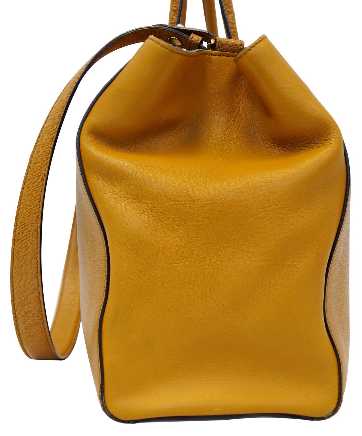 FENDI Tan Leather 2 Jours Shoulder Handbag