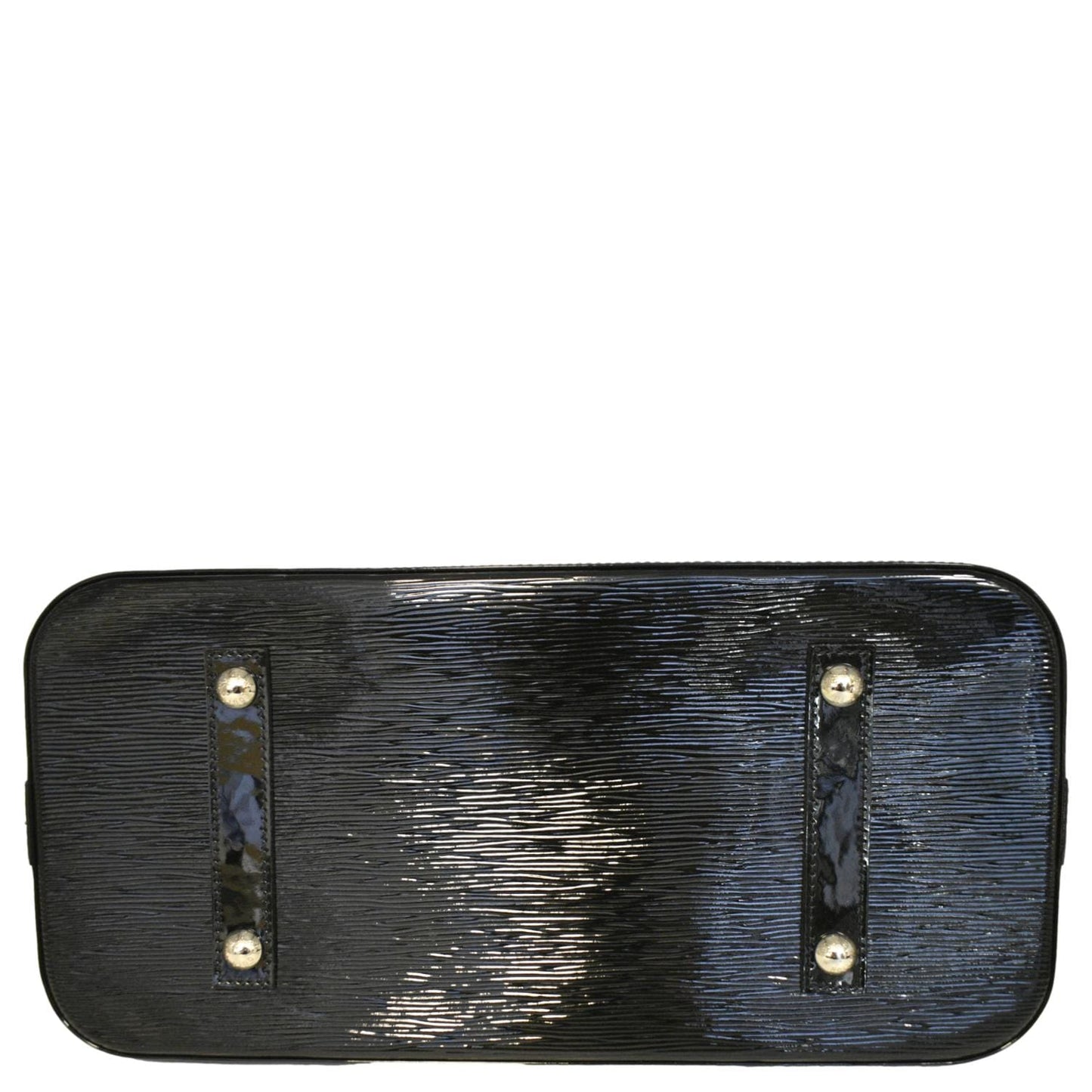 LOUIS VUITTON Alma GM Electric Epi Leather Satchel Bag Black