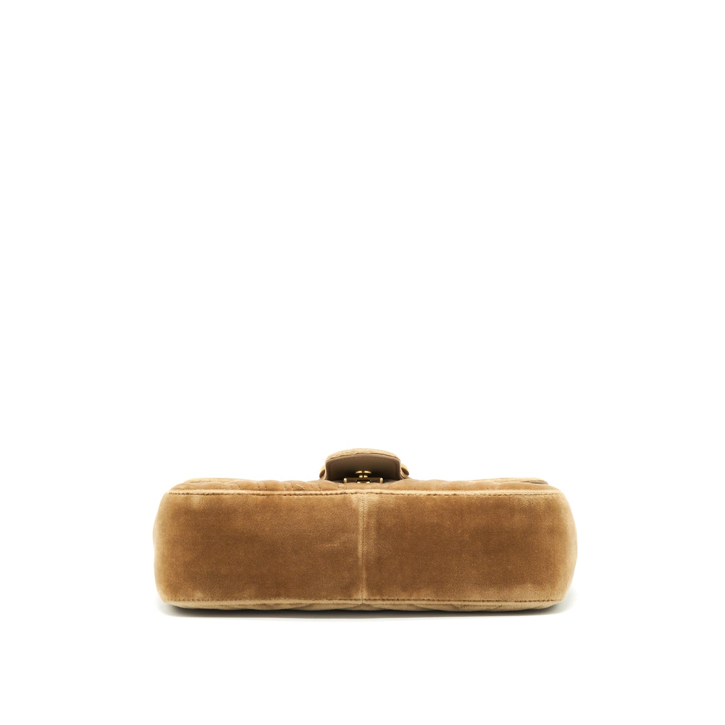 Gucci Marmont bag velvet gold tan