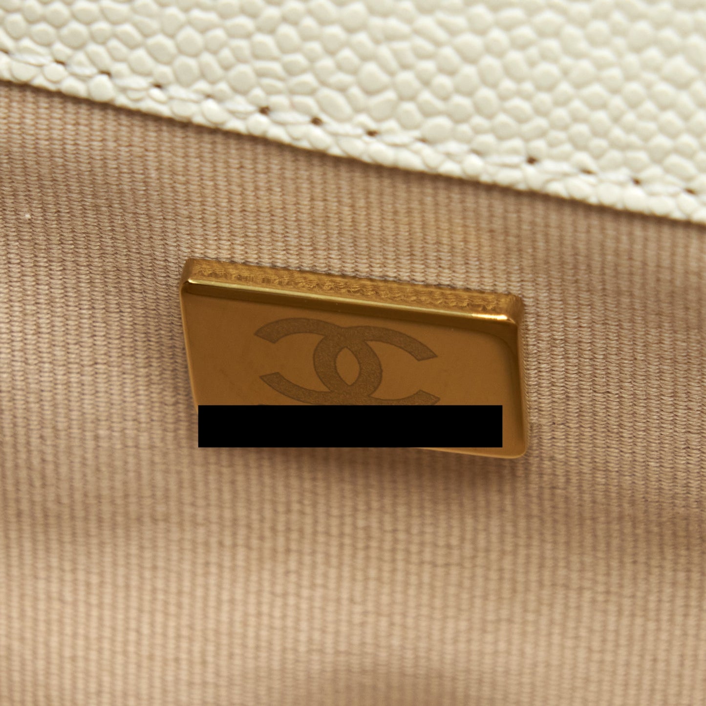 Chanel 22S Melody Medium Flap Bag Caviar White (Microchip)