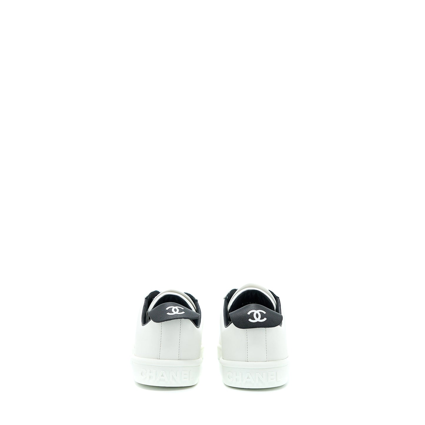 Chanel Size 37 Sneaker Letter Shoelace Calfskin Multicolour