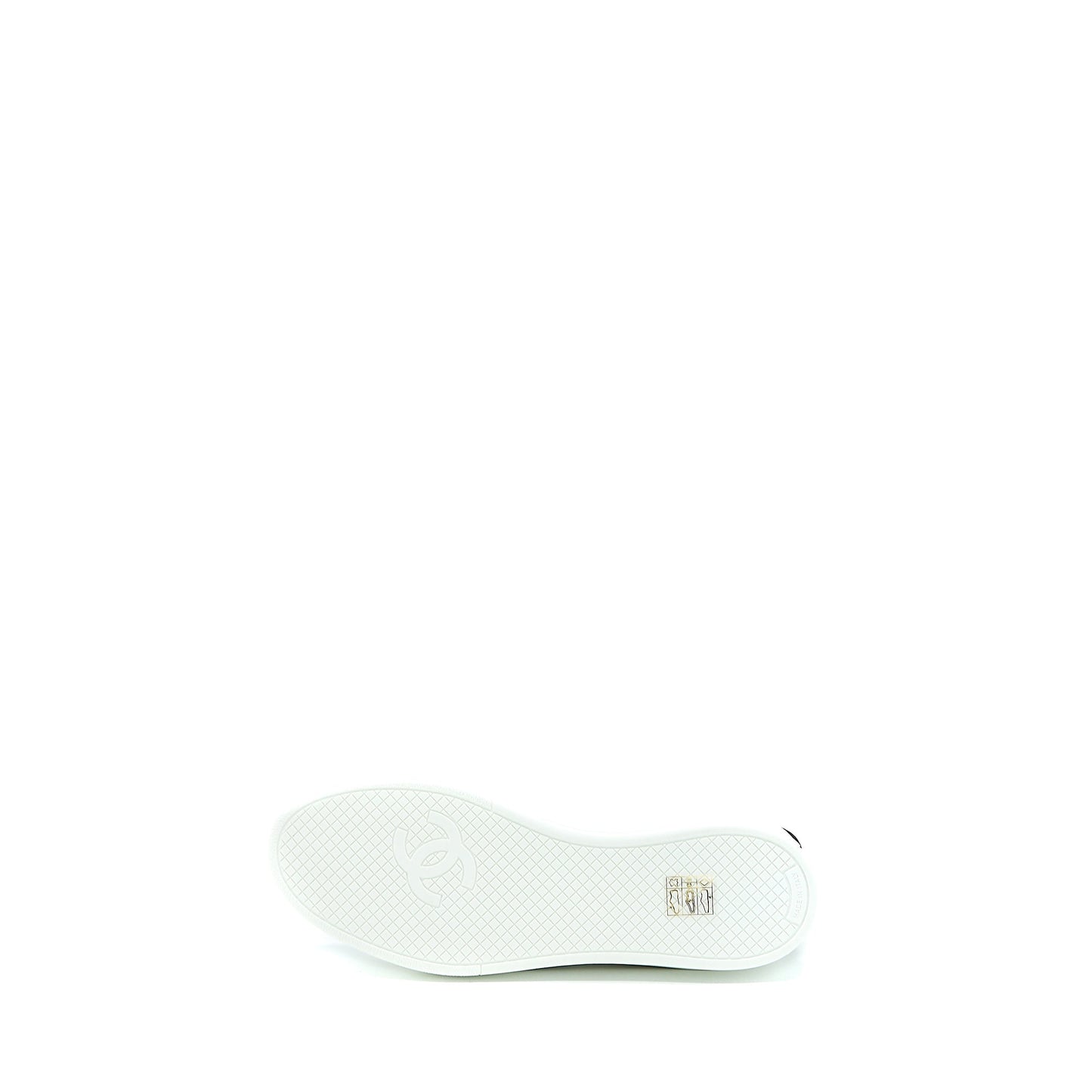 Chanel Size 37 Sneaker Letter Shoelace Calfskin Multicolour