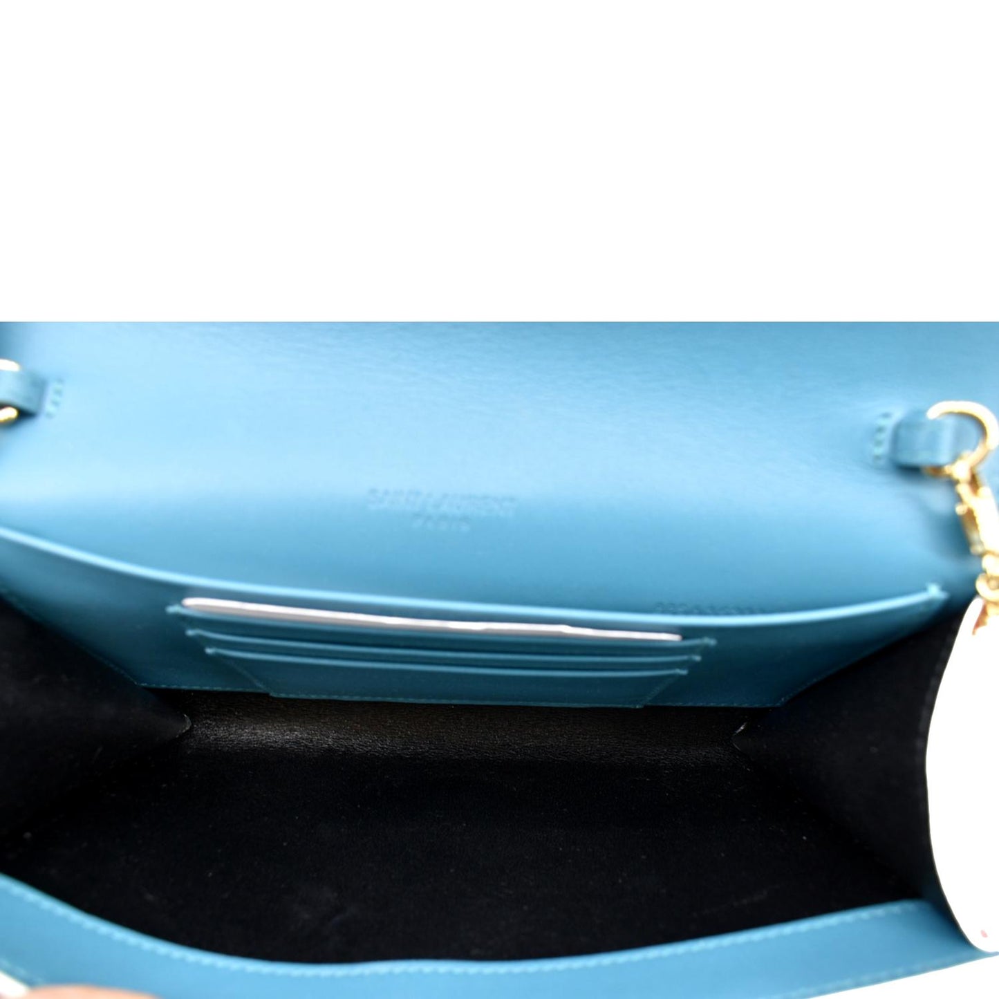 YVES SAINT LAURENT Floral Print Leather Shoulder Bag Multicolor