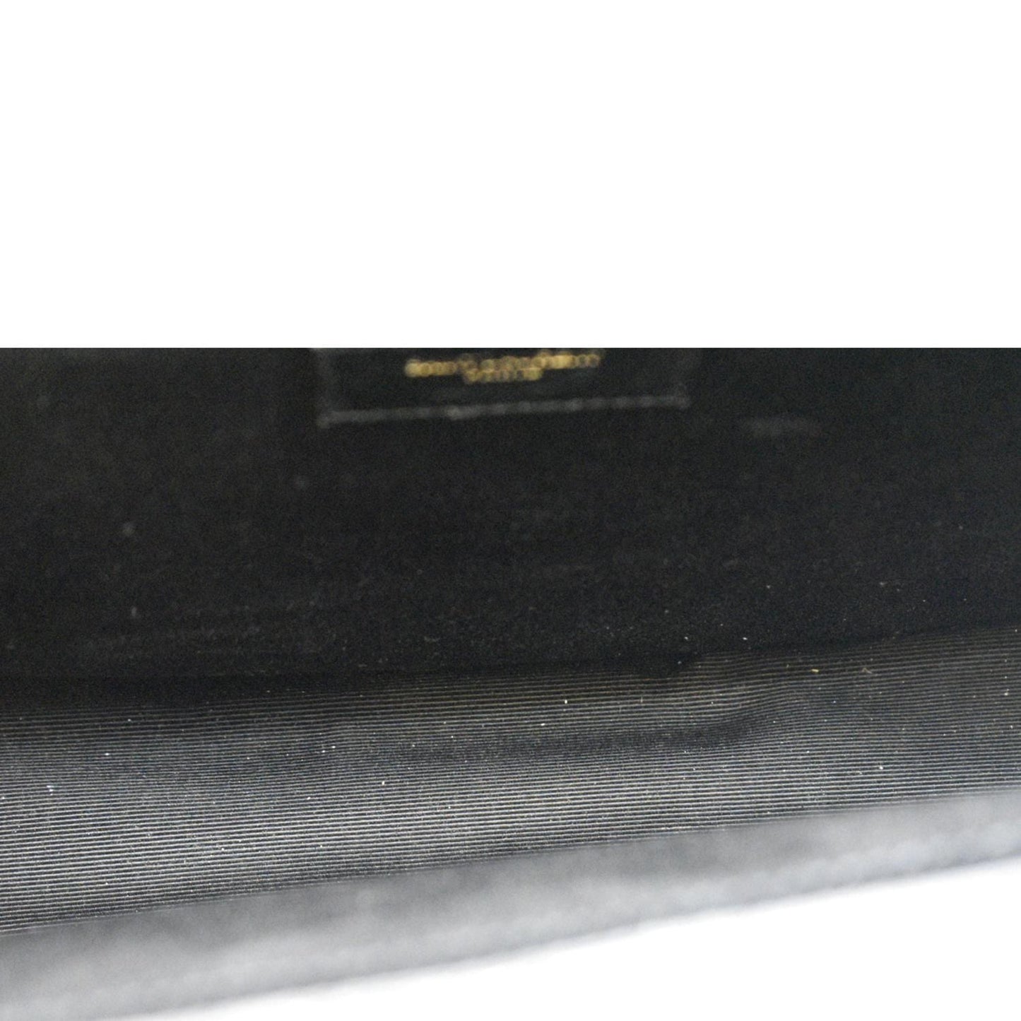 YVES SAINT LAURENT Large Envelope Calfskin Leather Chain Shoulder Bag Black