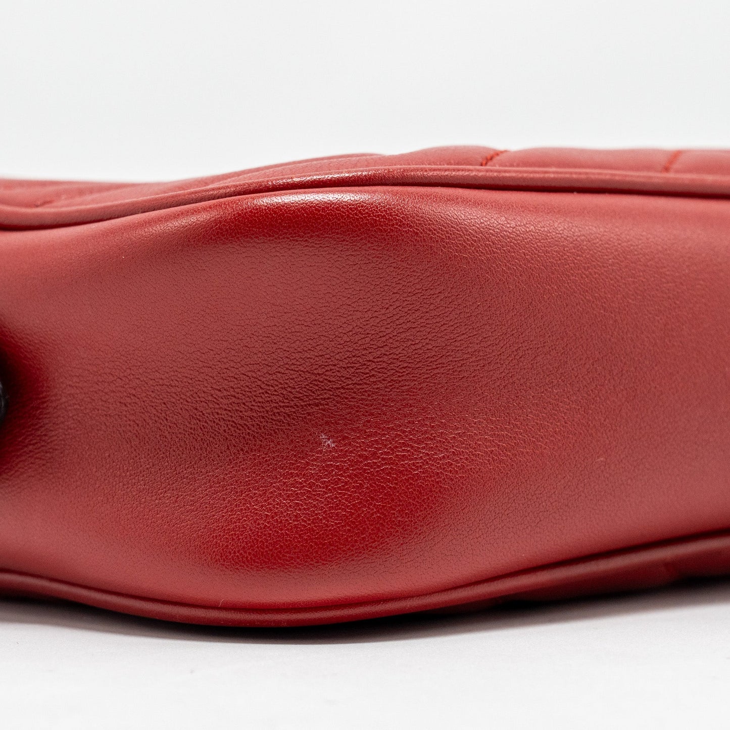 Gucci GG Marmont Matelasse Camera Bag Red Leather Red