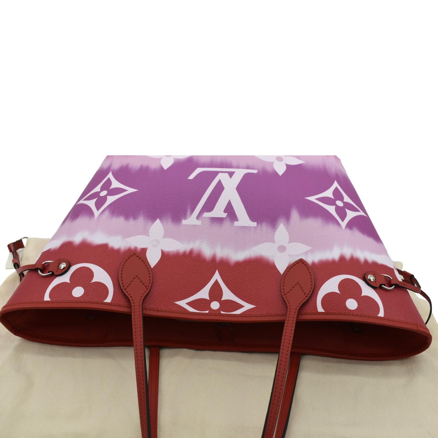 LOUIS VUITTON Neverfull LV Escale MM Monogram Canvas Shoulder Bag Mulitcolor