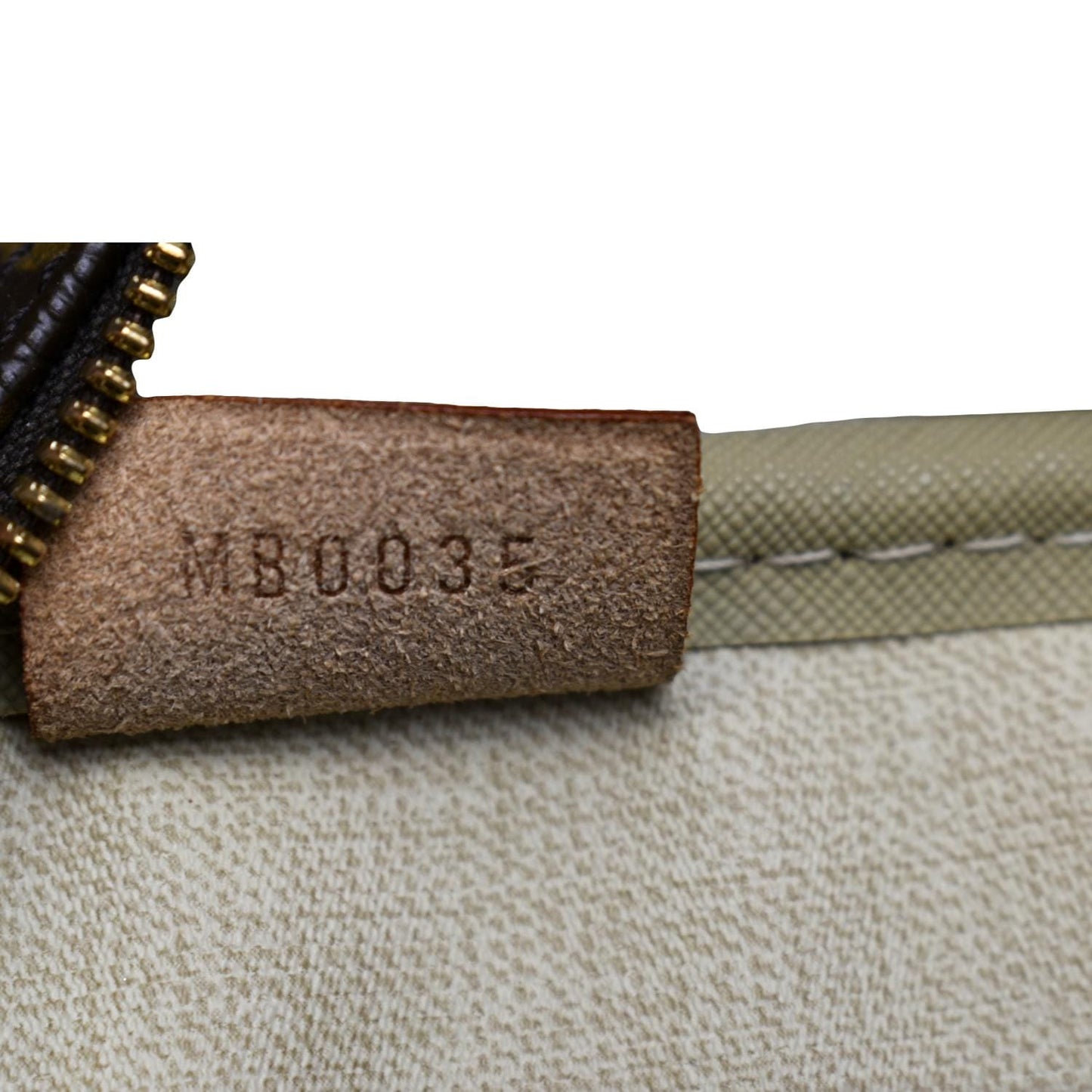 LOUIS VUITTON Deauville Boston Monogram Canvas Satchel Bag Brown