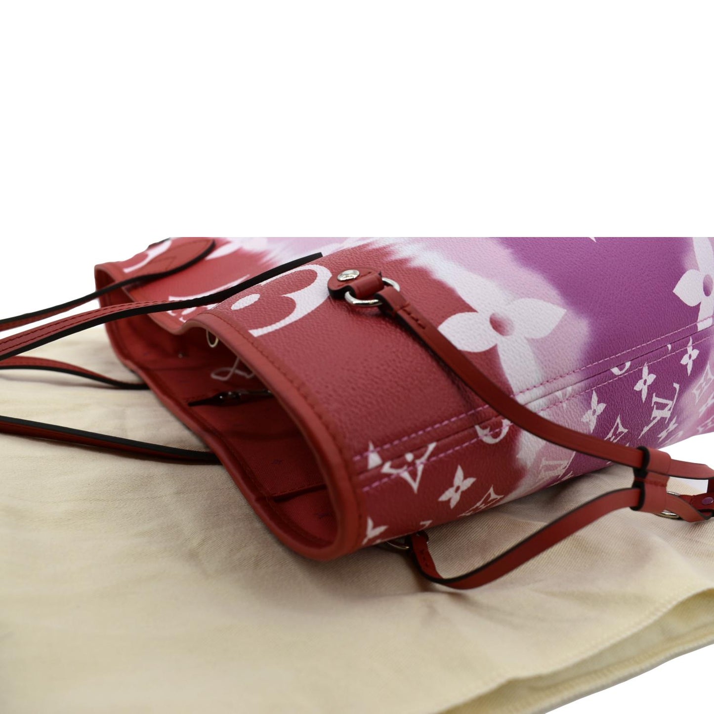 LOUIS VUITTON Neverfull LV Escale MM Monogram Canvas Shoulder Bag Mulitcolor