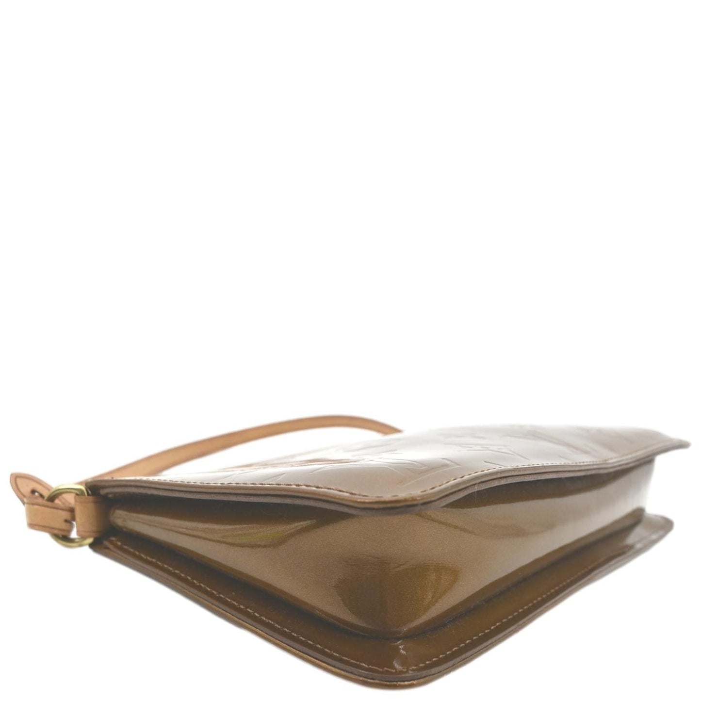 LOUIS VUITTON Lexington Monogram Vernis Leather Pouch Bronze