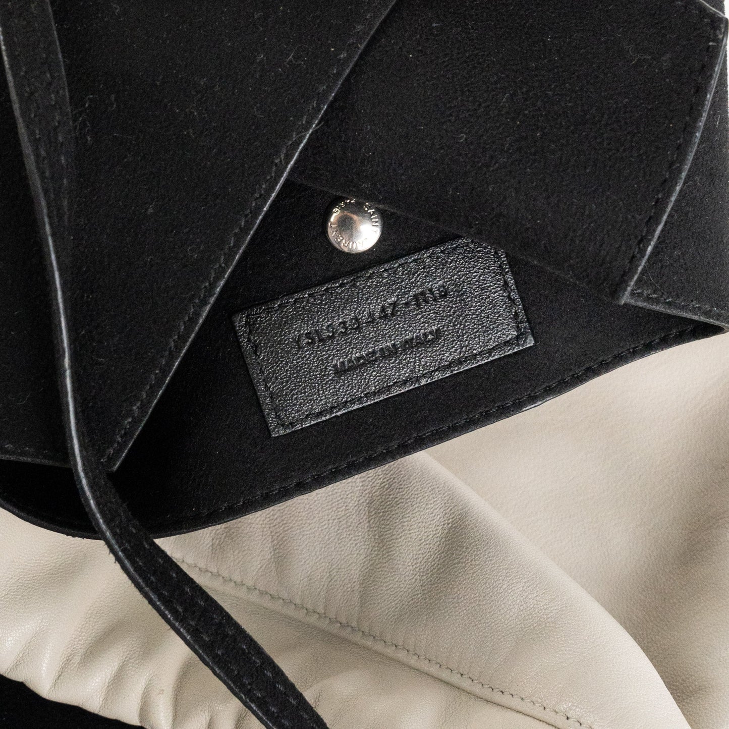 Saint Laurent Bucket Bag Cream