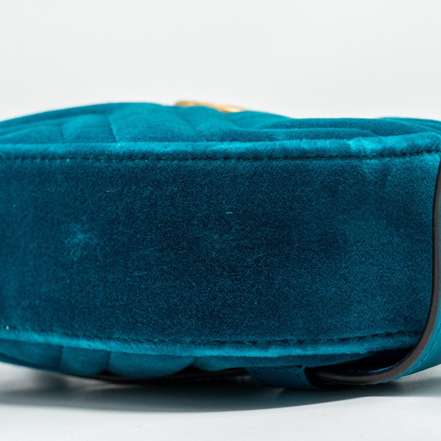 Gucci Size 65 Marmont Belt Bag Velvet Blue