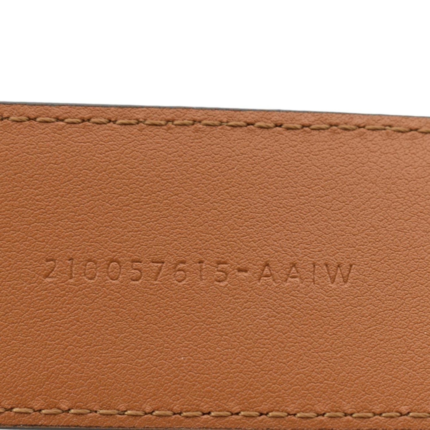 FENDI FF Leather Waist Belt Tan Size 85/34