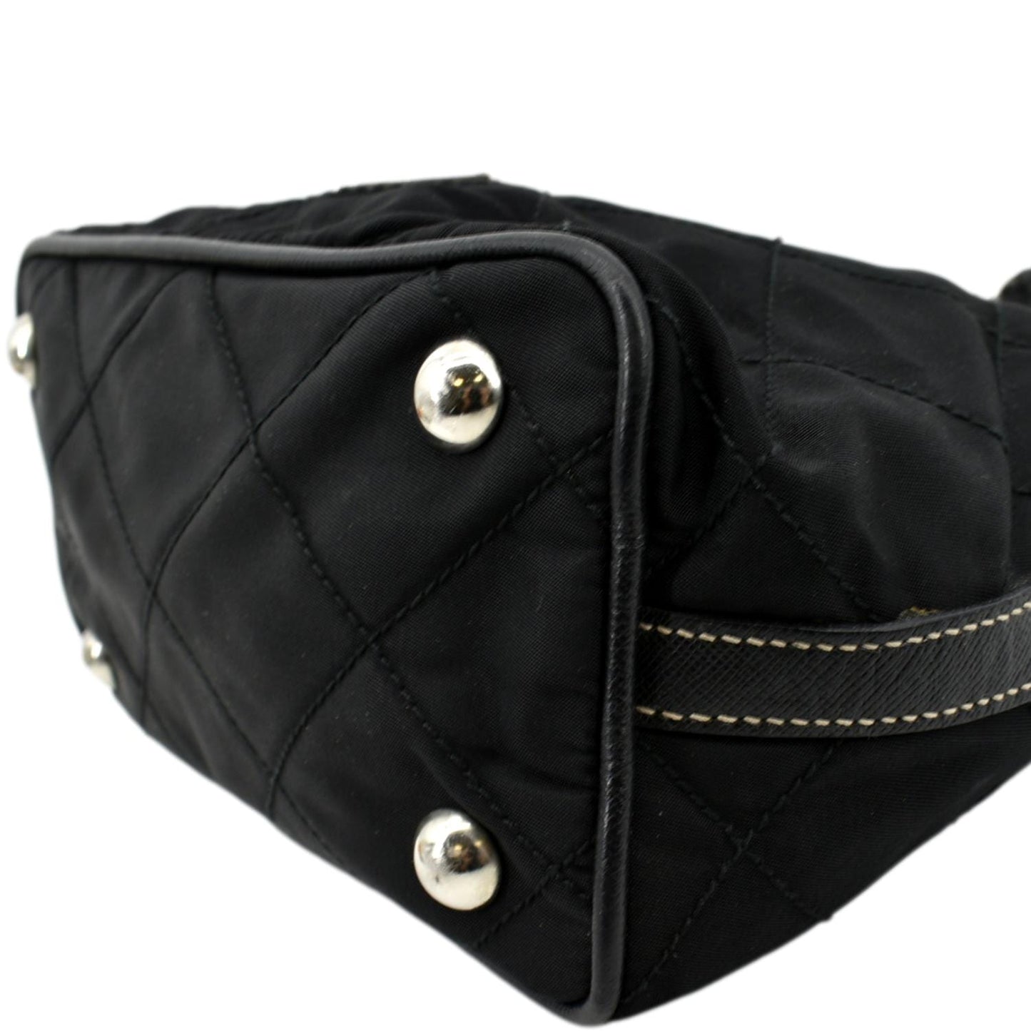 PRADA Tessuto Mini Re-Edition Nylon Shoulder Bag Black