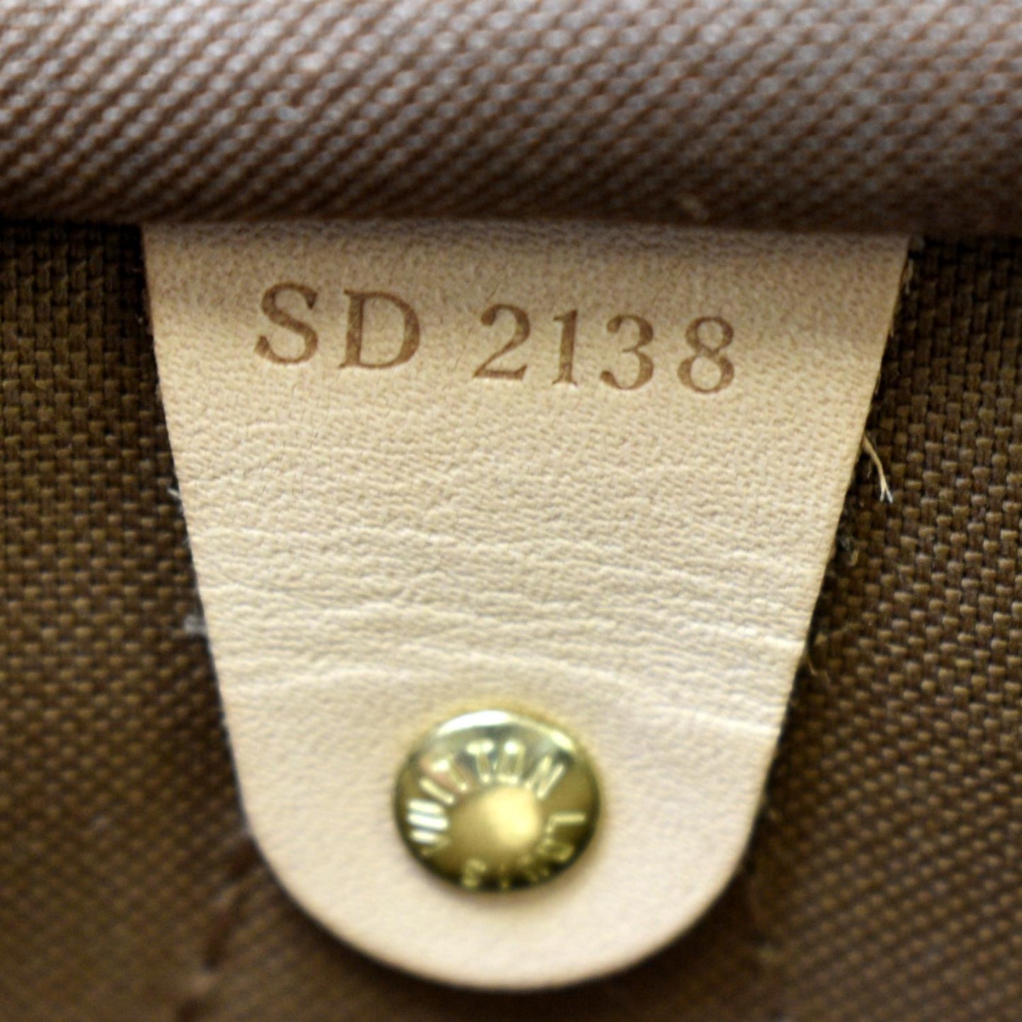 LOUIS VUITTON Speedy 30 Monogram Canvas Satchel Bag Brown