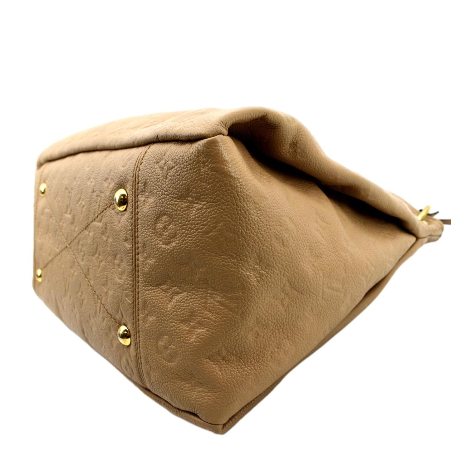 LOUIS VUITTON Artsy MM Empreinte Leather Hobo Bag Camel