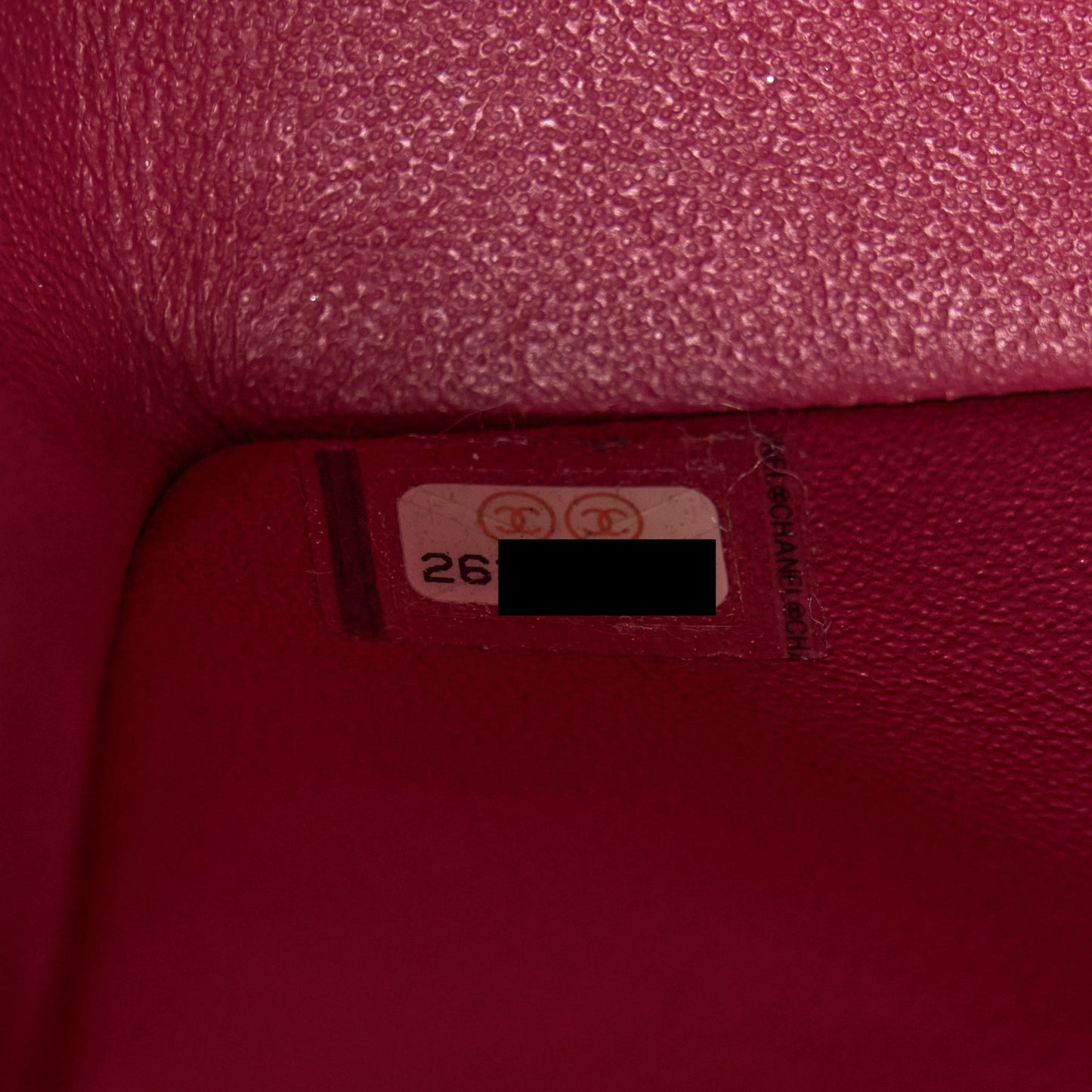 Chanel 18B Classic Mini Rectangular Flap Bag Caviar Dark Pink