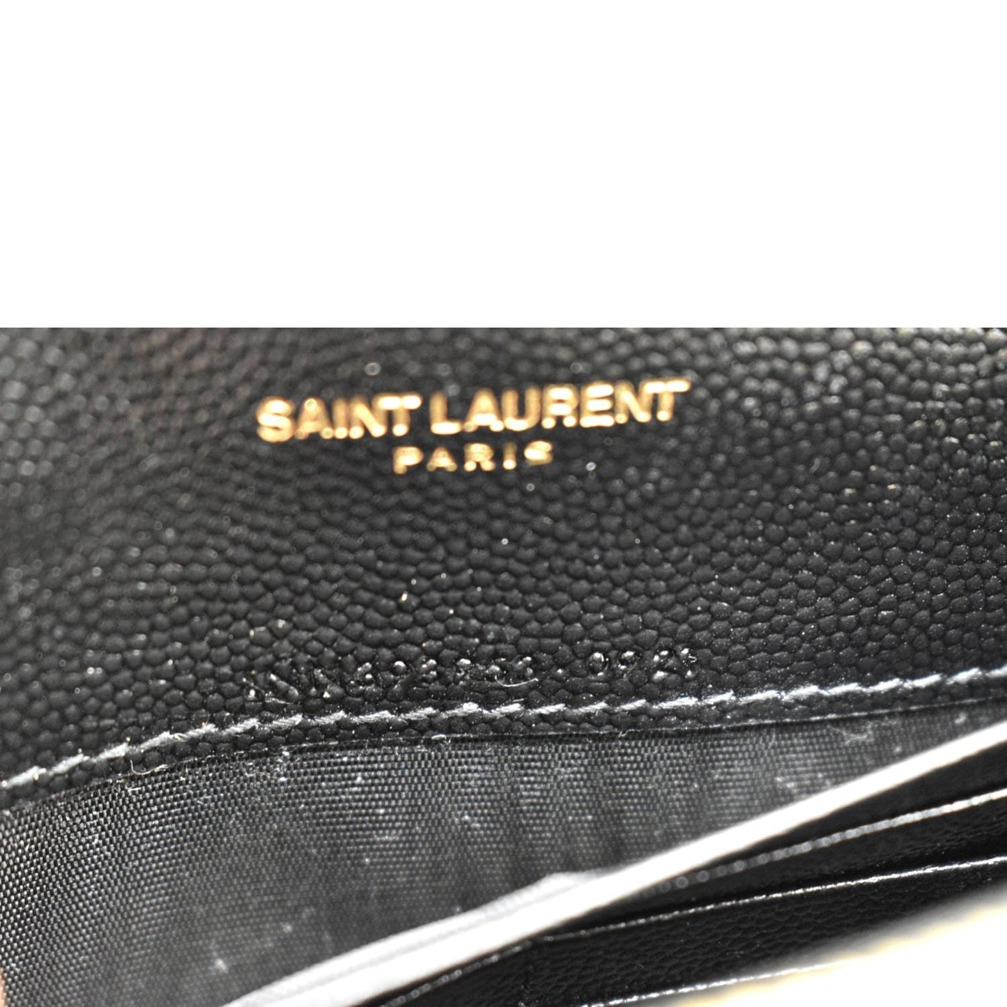 YVES SAINT LAURENT Cassandre Matelasse Chain Wallet Crossbody Bag Black