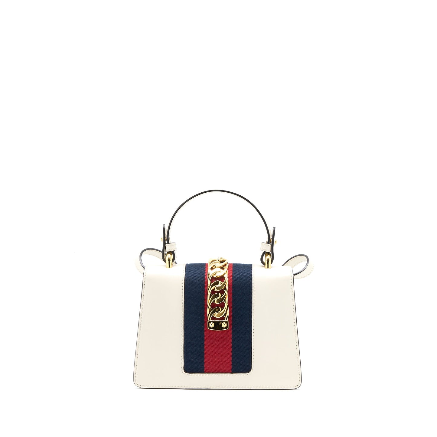 Gucci Mini Sylvia Top Handle Bag White