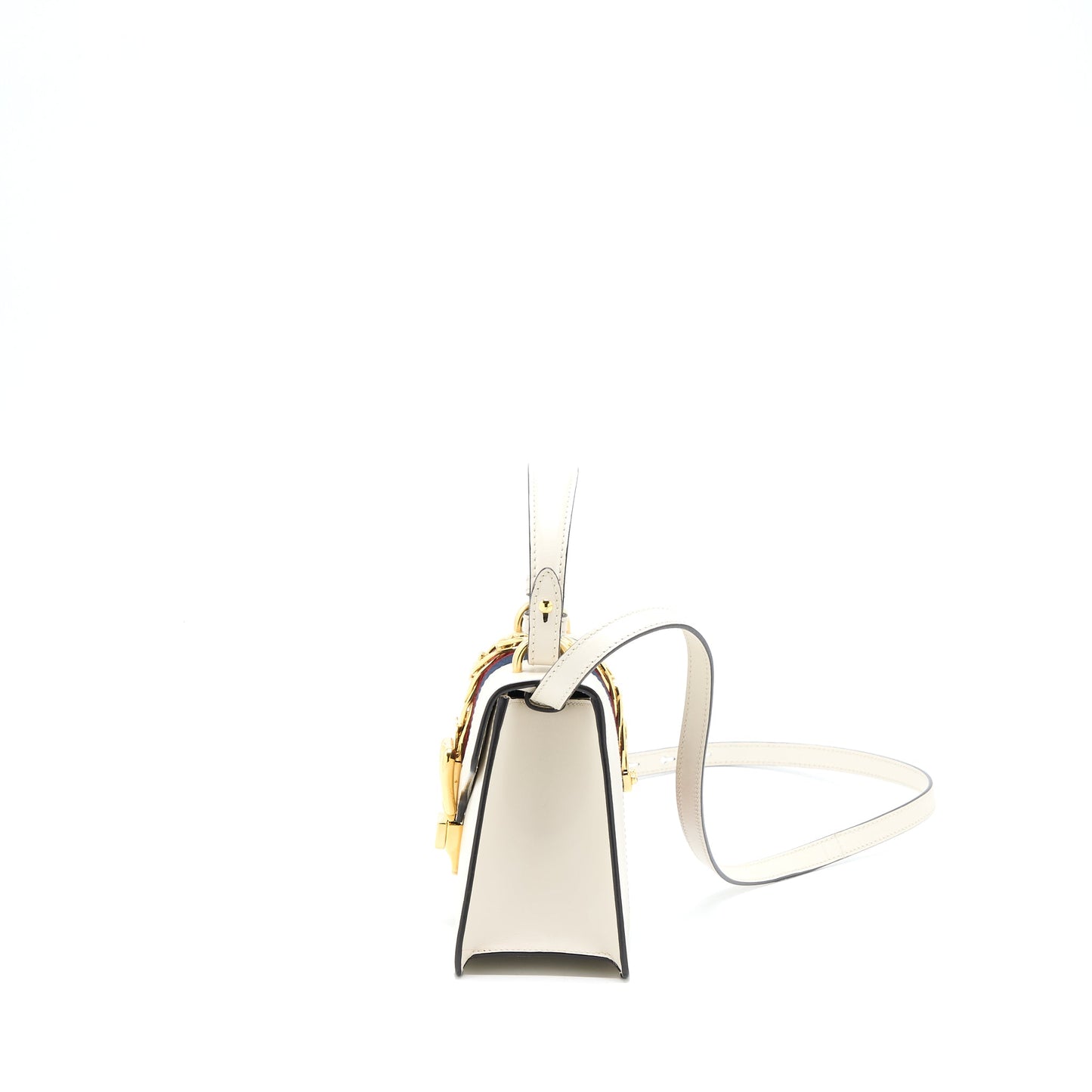 Gucci Mini Sylvia Top Handle Bag White
