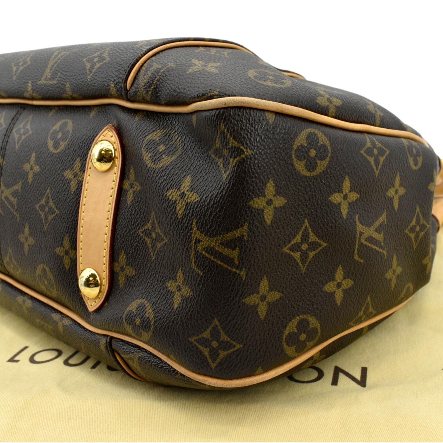 LOUIS VUITTON Galliera PM Monogram Canvas Hobo Shoulder Bag Brown
