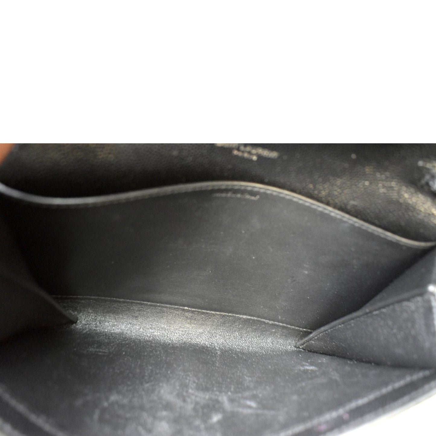 YVES SAINT LAURENT Flap Chain Grain De Poudre Leather Crossbody Bag Black