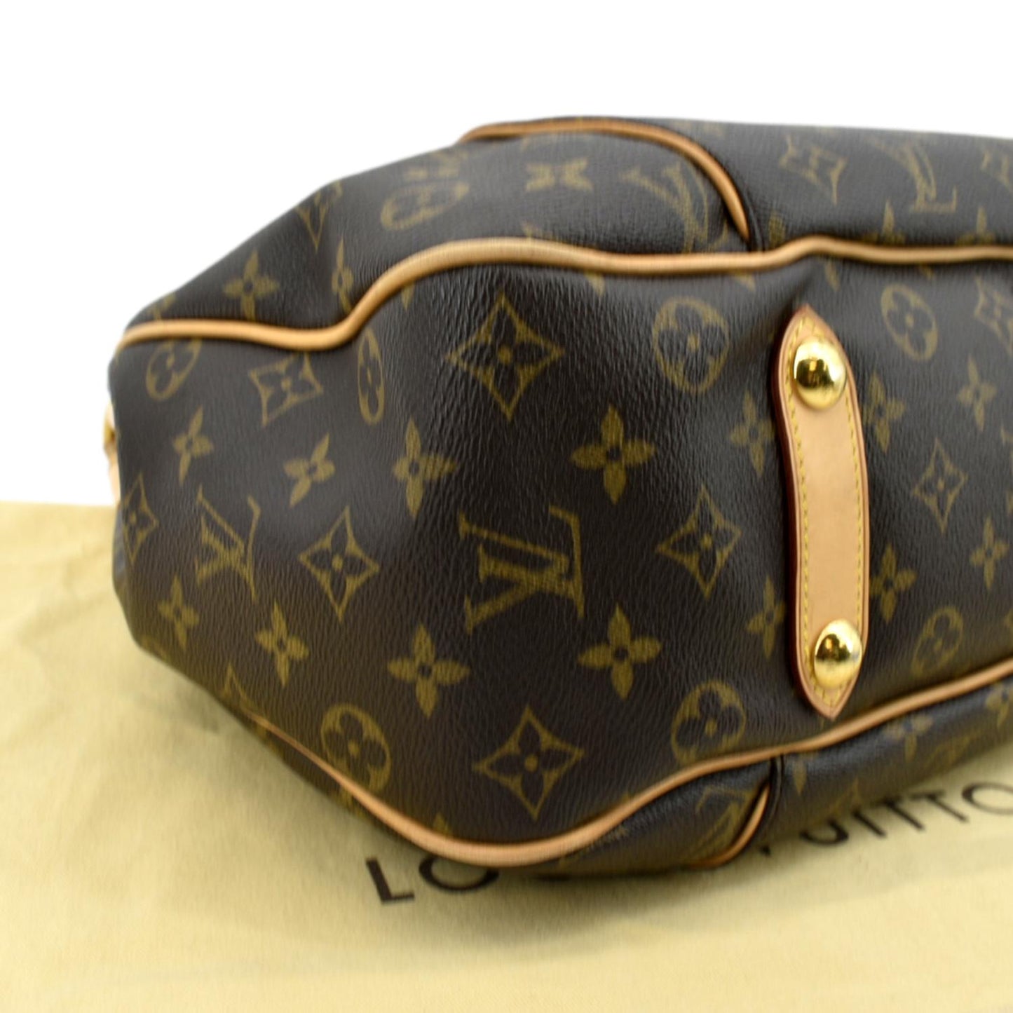 LOUIS VUITTON Galliera PM Monogram Canvas Hobo Shoulder Bag Brown