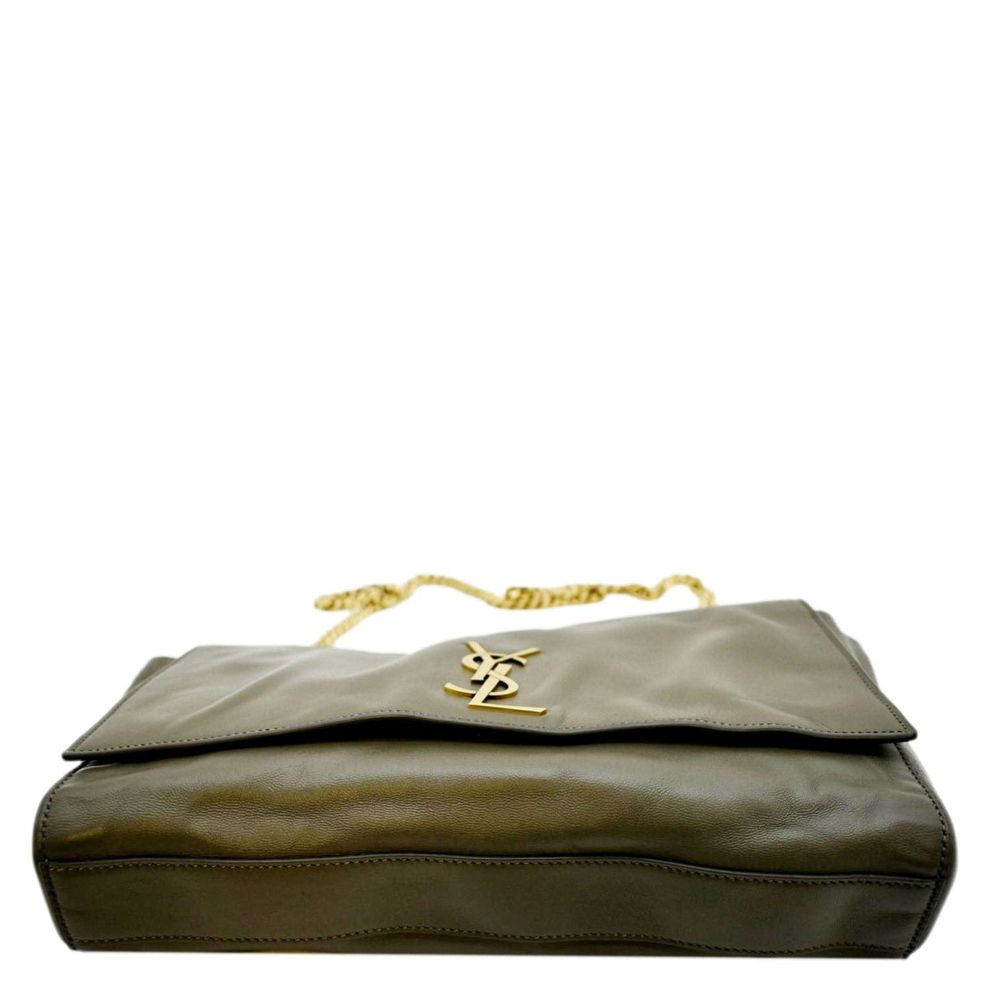 YVES SAINT LAURENT Kate Reversible Leather Crossbody Bag Green