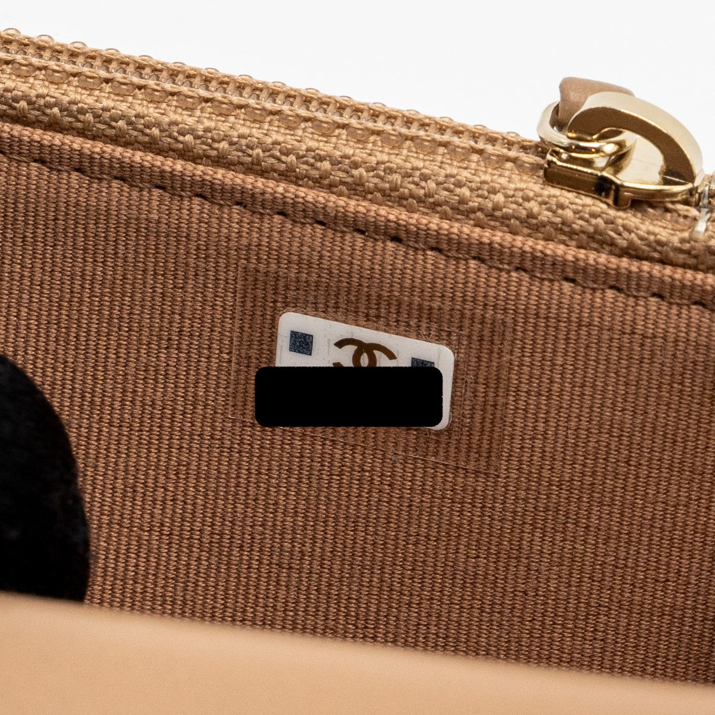 Chanel 22K gold pillar mini flap bag lambskin dark beige (Microchip)