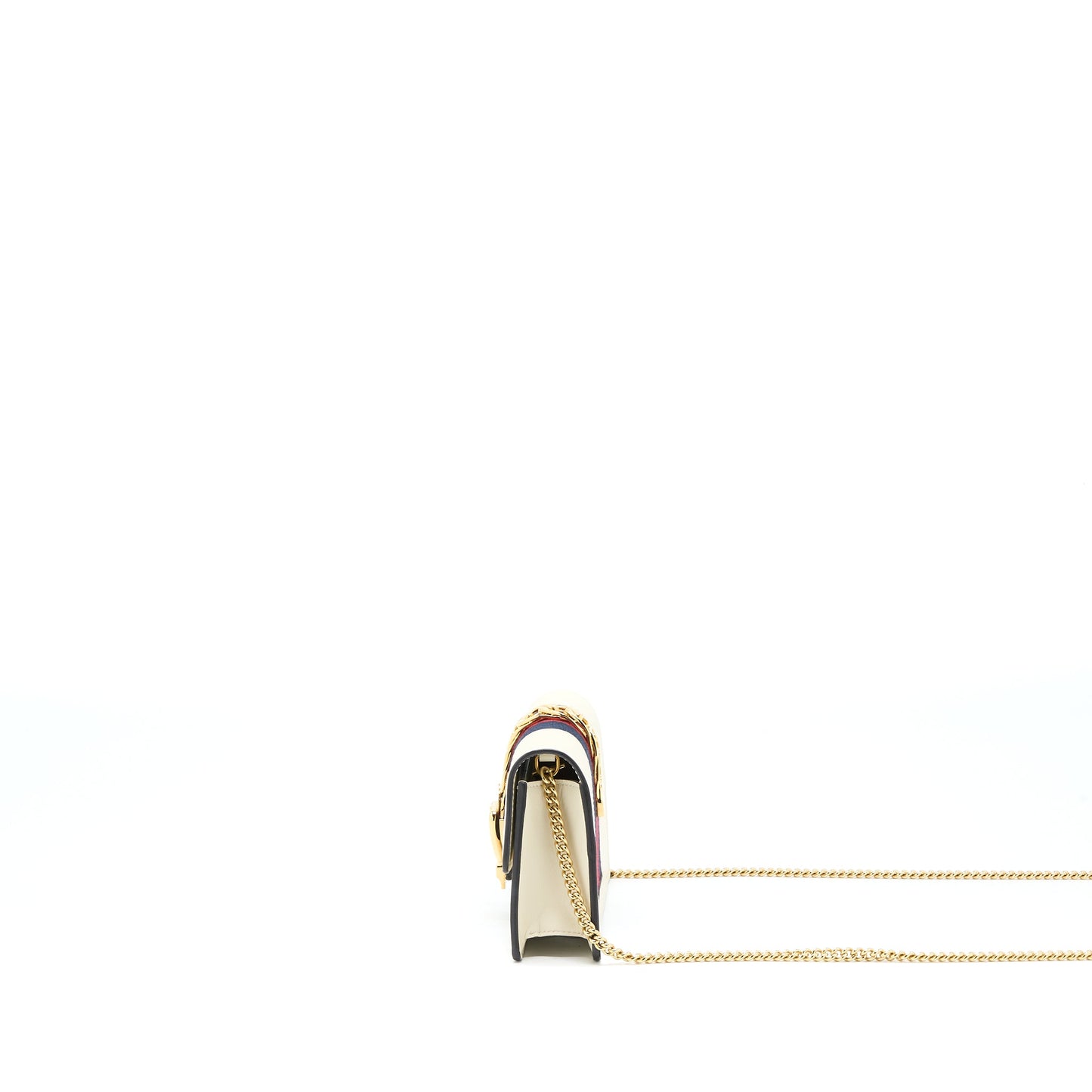 Gucci Sylvie Mini Chain Bag Calfskin White