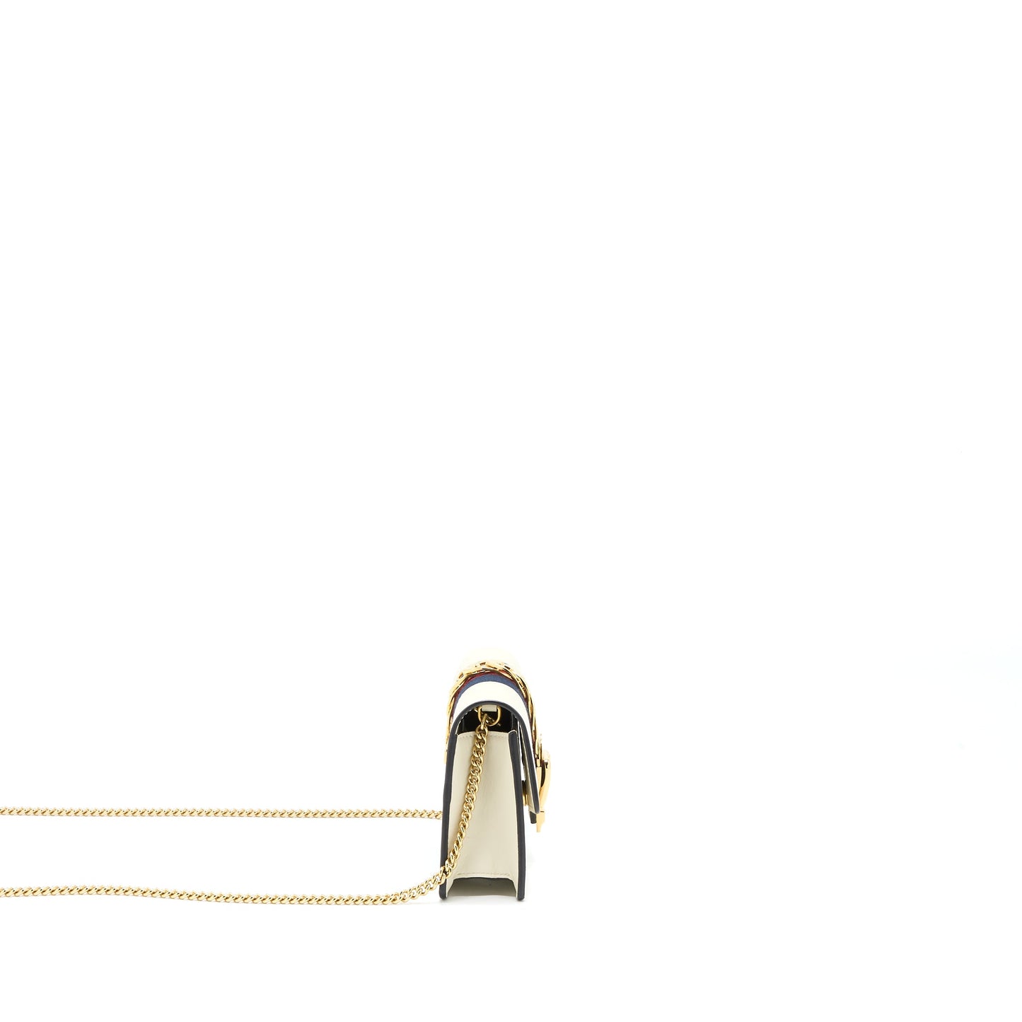 Gucci Sylvie Mini Chain Bag Calfskin White