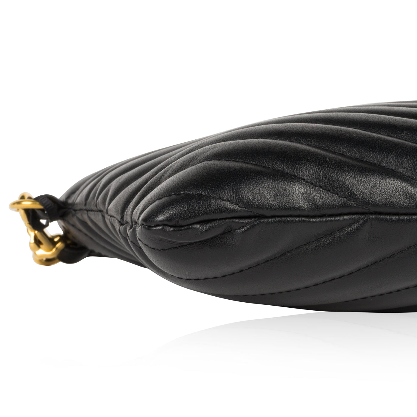 Saint Laurent Chevron Stitched Pouch