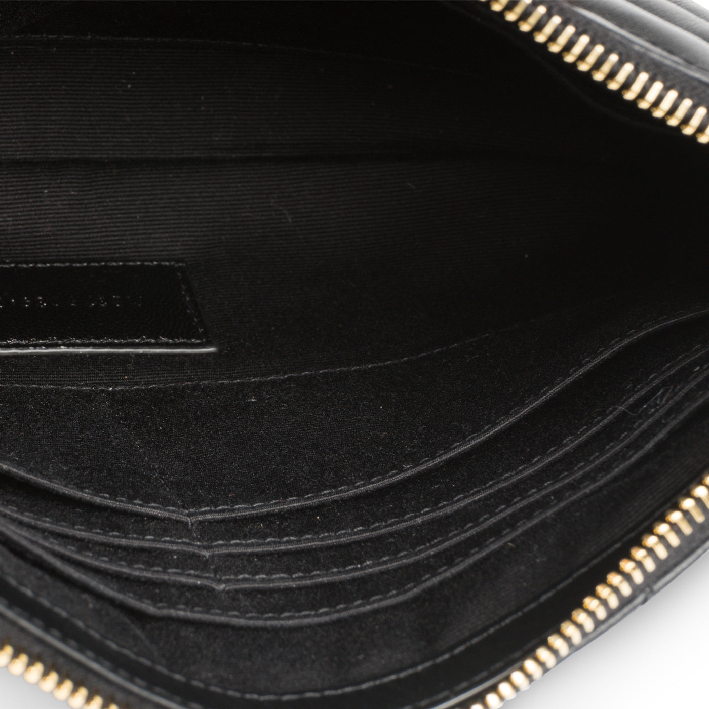 Saint Laurent Chevron Stitched Pouch