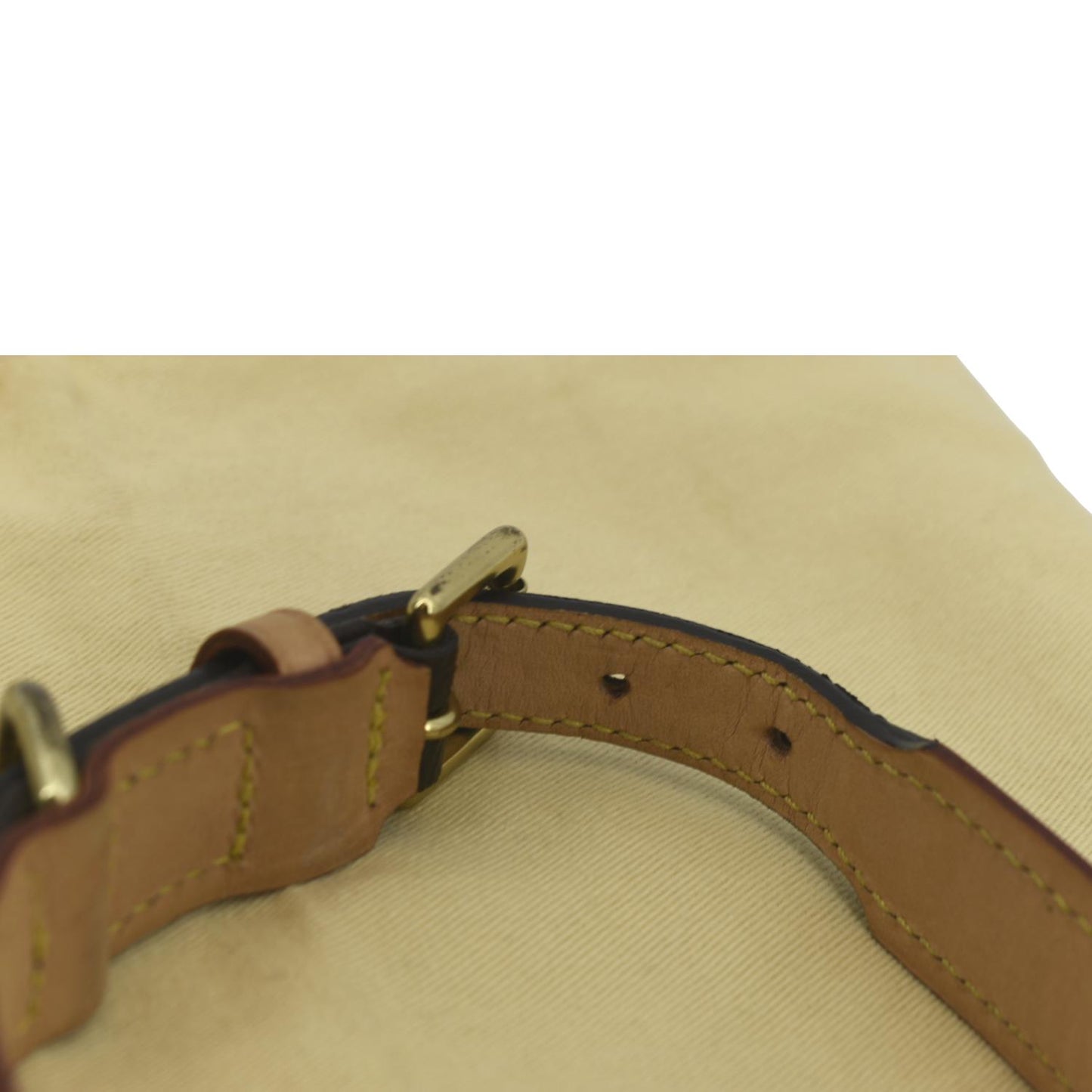 LOUIS VUITTON Baxter Monogram Canvas Dog Collar Brown