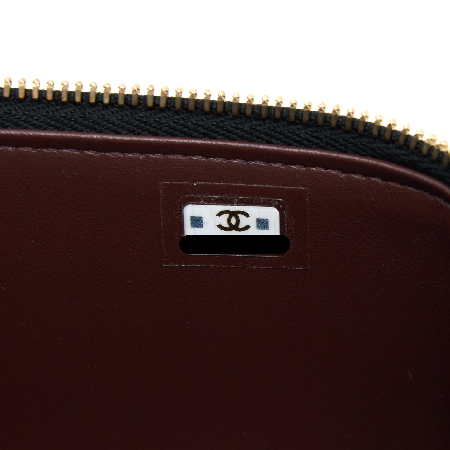 Chanel Long Vanity with Chain Caviar Black L (Microchip)